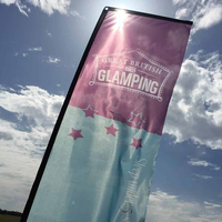 Drapeaux rectangulaires Exposition publicitaire 0utdoor Drapeau de plage Drapeaux de plumes promotionnels