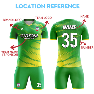 Venta al por mayor personalizado fútbol Jersey conjunto completo barato Jersey De fútbol transpirable uniformes De Futbol Culb equipo de fútbol uniforme M940 - Product Image 3