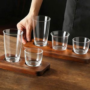 Bandeja de Madera de Nogal Personalizada para Tres Bebidas, Café, Té, con Ranura para Tarjetas, para 2/3 Tazas - Product Image 2