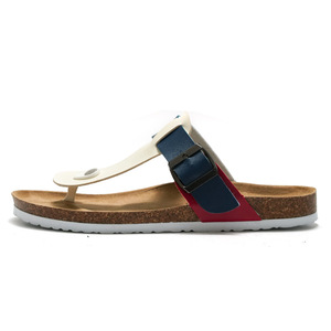 2022 all'ingrosso personalizzato estate unisex stampa pantofole di <span class=keywords><strong>sughero</strong></span> sandali da spiaggia piatti <span class=keywords><strong>infradito</strong></span> a più colori - Product Image 3