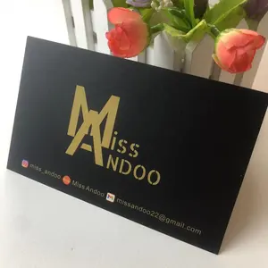 High quality professional custom paper printing greeting card free design business thank you card with own logo