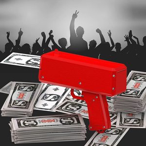 2026 100 unidades Pistola de juguete roja para efectos de lluvia de <span class=keywords><strong>dinero</strong></span> de juguete, <span class=keywords><strong>con</strong></span> efecto de pulverización de <span class=keywords><strong>dinero</strong></span> de papel, para fiestas y bodas - Product Image 5