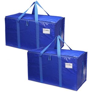 Bolsa de Viaje de Gran Capacidad para Exteriores, Material Tejido Reforzado para Almacenamiento, Embalaje y Mudanza, Bolsa para Ropa - Product Image 6