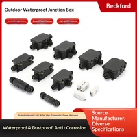 Boîtier de jonction PC étanche pour éclairage extérieur souterrain, lampadaires, boîtier de surveillance de sécurité noir scellé, connecteurs de terminaison IP68