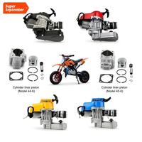 Moteur à essence monocylindre 49cc 2 temps refroidi par air, démarrage manuel, pour mini moto tout-terrain, pit bike, pocket bike, ATV, scooter
