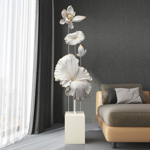 ของตกแต่งห้องนั่งเล่นรูปใบบัวคุณภาพสูง ดีไซน์สร้างสรรค์ ขนาดใหญ่ วางข้างทีวี หรือข้างระเบียง สำหรับตกแต่งสำนักงาน - Product Image 2