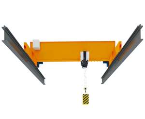 Pont roulant électrique à poutre simple de haute qualité, différentes capacités pour une utilisation en atelier, neuf, état d'occasion disponible à la vente - Product Image 1