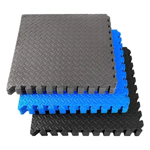 Home Gym Cushion Workout Fitness Exercise Protective Flooring Tiles Foam Pad Interlocking Mat EVA Puzzle Foam Mat with Border