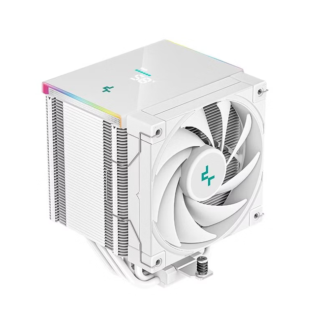 Deepcool AK500 DIGITAL WH 5 Heatpipe Wide Tower CPU Cooler with ARGB LED Low Noise Fan for Computer Case
