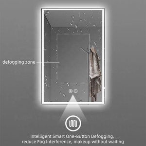 Moderno Miroir <span class=keywords><strong>Led</strong></span> pantalla táctil inteligente colgado en la pared barbería inteligente maquillaje baño tocador luz espejo inteligente - Product Image 3