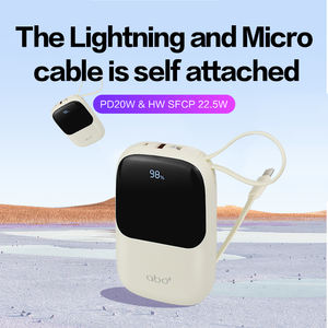 Cargador Portátil Inalámbrico Marcan Tipo-C de 10000 mAh, Carga Rápida PD de 22.5 W, Cables Integrados, Pantalla LED, Polímero de Litio - Product Image 2