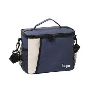 Stylish One Shoulder Outdoor Cooler Bag Portable Bento Bag for Picnic and Takeaway Food Thermal Ice Bag