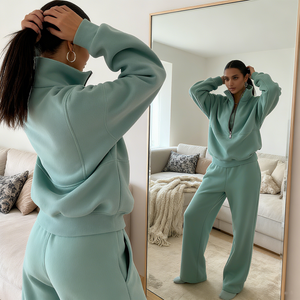 TANK314 Ensemble de vêtements de sport 3 pièces pour femmes Vêtements de sport en polaire respirante Motif solide Imprimé Sports Femmes pour l'automne - Product Image 3