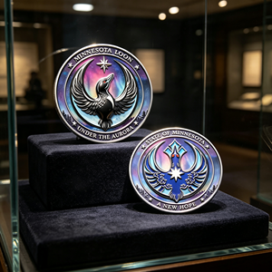 Moneda Conmemorativa con Diseño de Águila en Relieve 3D - Product Image 3