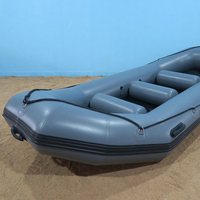 Raft gonflable pour rivière d'eau vive en PVC de 1,2 mm, 15 pieds, tubes flottants, bateaux