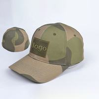 Gorras de algodón de camuflaje con logotipo bordado personalizado CE ISO, gorras ajustadas, gorras de béisbol deportivas de camuflaje para exteriores, senderismo, caza, jungla