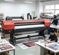 Impresora Digital Comercial de 3200 mm con Tinta Eco Solvente, 2 Cabezales de Impresión I3200, Impresora de Formato Ancho para Pancartas de Vinilo y Pósters