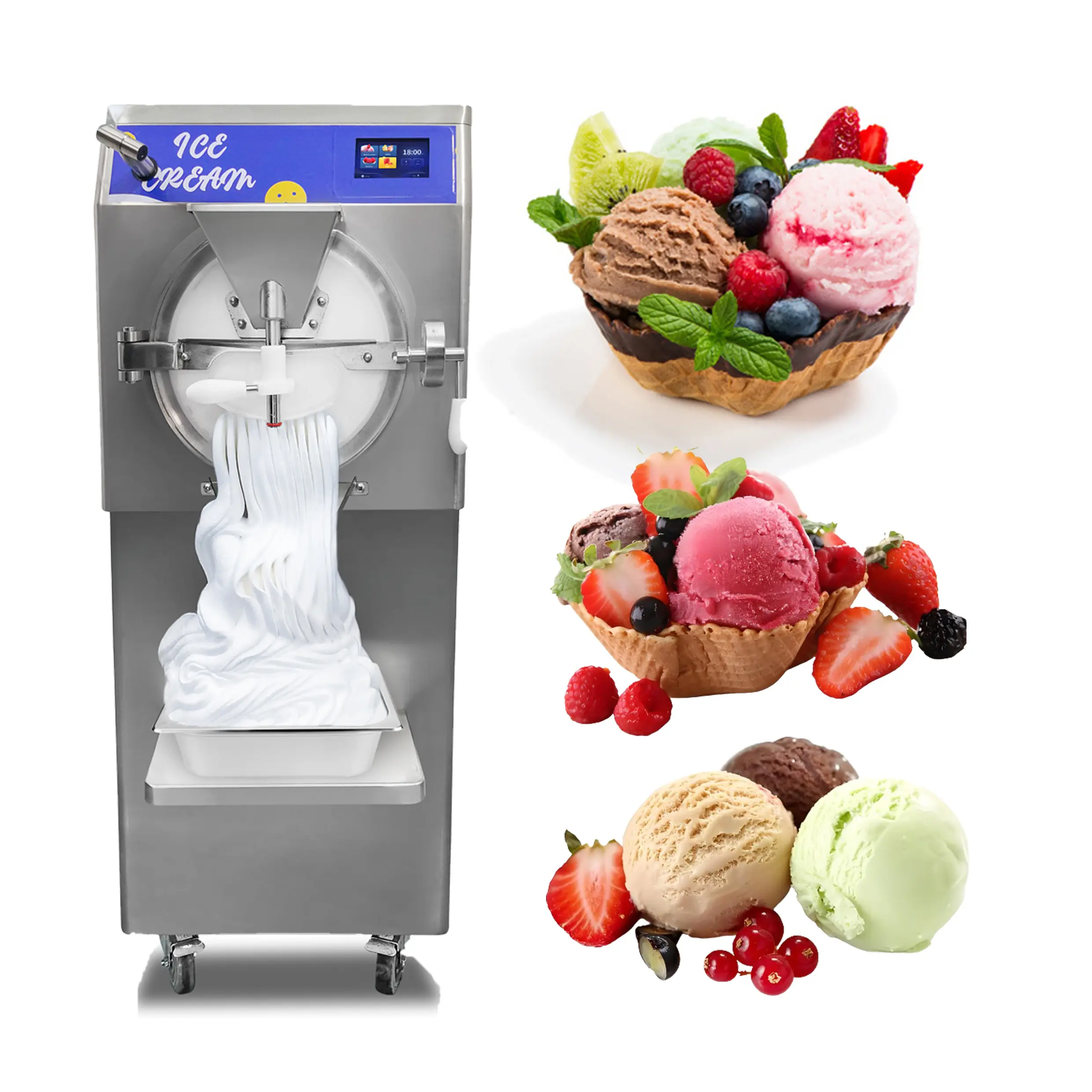 ماكينة المثلجات الأعلى مبيعًا ماكينة الآيس كريم الصناعية الصلبة لمصانع الآيس كريم