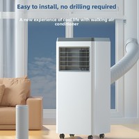 Climatiseur portable intelligent 12000 BTU 2HP, refroidissement, chauffage, déshumidificateur 4-en-1, commande intelligente WiFi, unité de climatisation mobile électrique