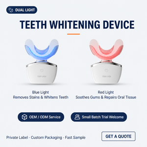 Dispositivo de <span class=keywords><strong>Blanqueamiento</strong></span> Dental con Luz LED Azul, 32 LED, 460nm, <span class=keywords><strong>Blanqueamiento</strong></span> Rápido <span class=keywords><strong>en</strong></span> <span class=keywords><strong>Casa</strong></span>, Inalámbrico, Recargable, IPX7, Bandeja Bucal, Marca Privada OEM - Product Image 1
