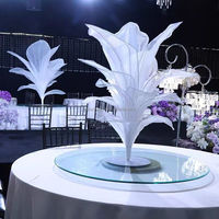 Décorations de table en maille métallique faites à la main au design moderne et épuré, 90 cm, couleur personnalisée, arbres de fleurs artificielles, toile de fond de mariage, nouveauté