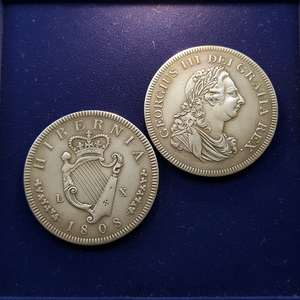 Pièces de monnaie commémoratives de style antique, motif rétro d'Irlande 1808, couronne de George III, Hibernia, cadeaux, décoration de la maison - Product Image 3