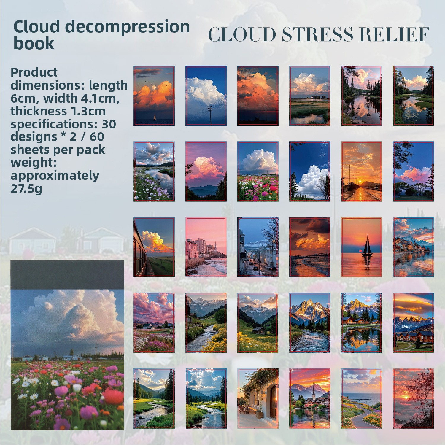B Un livre de relaxation sur le thème des nuages