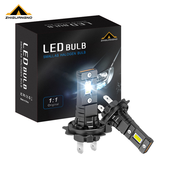 Aluminum Design New H7 LED Headlight Bulb for Cars 12V Fanless Plug and Play Waterproof Function