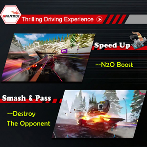 Machine de <span class=keywords><strong>jeu</strong></span> d'arcade de course automobile Storm Racer 2 en métal avec prise en charge de l'anglais, alimentation 110/220V, connectivité Wi-Fi - Product Image 4