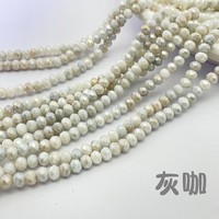 8mm Galvanoplastie Facettes DIY Bijoux Faits À La Main Accessoires Bracelet Plat Collier Assortiment De Perles Vertes