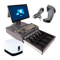 Moniteur à écran tactile large de 15.6 pouces caisse enregistreuse POS Windows Android Pos System avec Nfc et Scanner