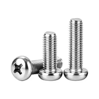 Vis à tête cylindrique cruciforme YB818 en acier inoxydable 304 zingué, A2-70 M2-M8, fixations métriques pour