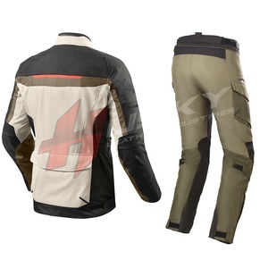 Traje de carreras Cordura personalizado para hombre, ropa deportiva azul transpirable a prueba de viento, bolsillos de sublimación impermeables, motocicleta para automóvil - Product Image 2
