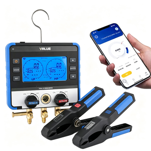 Manómetro Digital VRM2S con Abrazaderas <span class=keywords><strong>de</strong></span> Temperatura, Juego <span class=keywords><strong>de</strong></span> Manómetros Dobles para Carga <span class=keywords><strong>de</strong></span> Refrigerante <span class=keywords><strong>de</strong></span> <span class=keywords><strong>Aire</strong></span> <span class=keywords><strong>Acondicionado</strong></span> - Product Image 5