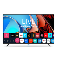 TV Pintar OLED 4K 8K 50 55 65 70 75 85 100 110 inci Layar Besar WiFi Android 15.0, TV Pintar Android 75 inci, dengan Kaca Tempered
