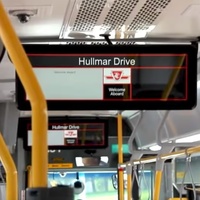 Arrêt de bus affichage Led lecteur vidéo suspendu moniteur de bus toit plafond Lcd écran de télévision lecteur multimédia Bus signalisation numérique
