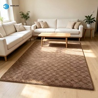 Tapis de sol de style moderne pour la décoration de la maison, tapis antidérapant en jacquard doux, tapis sculptés doux, tapis pour le salon