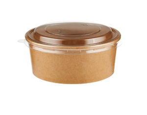 Bol en carton jetable personnalisé avec logo, étanche, pour l'emballage de sushis, de pain, de pizzas et de salades, avec impression dorée - Product Image 6