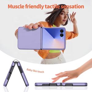 PC dur + ceinture de protection de broche + couverture de téléphone pliable Durable en TPU souple avec bouton stéréoscopique indépendant pour <span class=keywords><strong>SAMSUNG</strong></span> Z Flip 7 - Product Image 3