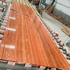 Piastrelle per pavimenti in <span class=keywords><strong>travertino</strong></span> rosso lucido - Product Image 2
