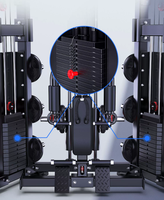 Mutli fonction station portique smith machine équipement de formation complet équipement de fitness combinaison d'ensemble intégré