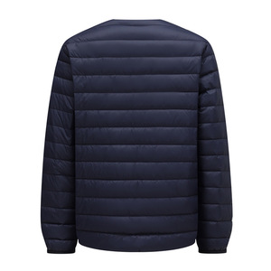 Parka décontractée pour <span class=keywords><strong>homme</strong></span>, fine et légère, col montant, vêtements d'extérieur pour l'automne et l'hiver, doublure intérieure imperméable, courte, chaude, rembourrage en plumes - Product Image 3