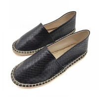 Espadrilles Plates de Luxe Personnalisées pour Hommes, Tige en PU Décontractée pour Toutes les Saisons