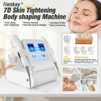 Machine 7D HIFU portable de bureau la plus vendue à double poignée pour le rajeunissement du visage en clinique esthétique