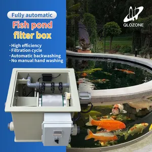 Микро-Барабанный Фильтр QihangRAS 5 м3/ч для водоочистки рыбного пруда кои Мини Вращающийся барабанный фильтр