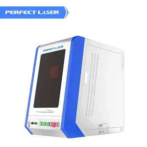 Perfect Laser 10w 20w Enclosed Auto Focus Fiber Metal Laser Engraver Etching Machine Manufacturers For Sale