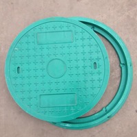 Couvercle de manhole rond BMC résistant à la pression, installation facile, couvercle de drainage BMC pour la construction de systèmes d'aménagement urbain et l'aménagement paysager