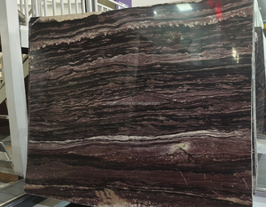 Italiano <span class=keywords><strong>Malbec</strong></span> Cuarcita Piedra Losas Azulejos Púrpura Marrón Breccia De Medici Mármol Decoración Interior Moderna Pulido Vanidad Tops - Product Image 2