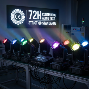 Faro LED mobile da 30W con <span class=keywords><strong>8</strong></span> Gobo e 15 colori per illuminazione professionale da palco, ideale per DJ e feste, con certificazione CE - Disponibile nel magazzino europeo - Product Image 4