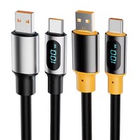Cable de carga USB a tipo C PD100W Cable de carga rápida Cable de datos compatible con velocidad de datos de 480Mbps para tabletas USB C Teléfonos
